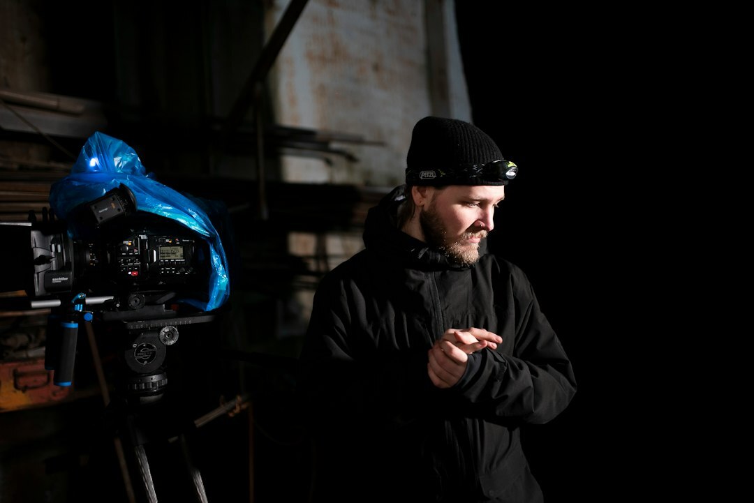 Studio portrait of a man, broadcast engineer